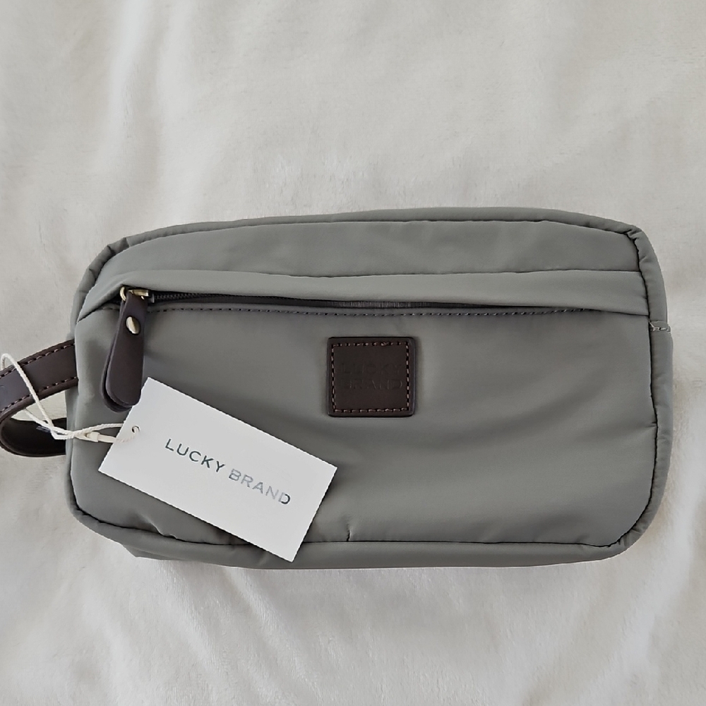 Lucky Brand Men's Gray Toiletry Bag